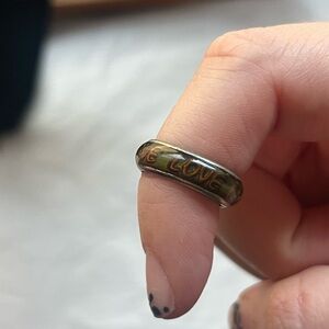 Metal Mood ring “Love” Size 5 1/2